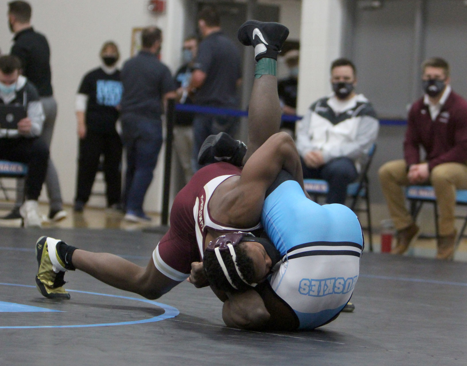 Division 1 prep wrestling sectionals at Eau Claire North 1-30-21